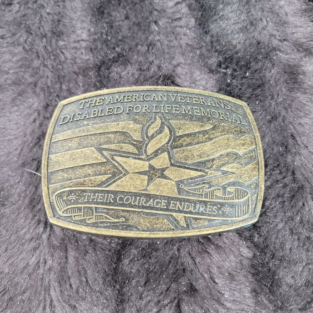 2007 American Veterans Disabled for Life Memorial Belt Buckle Sponsor 0369